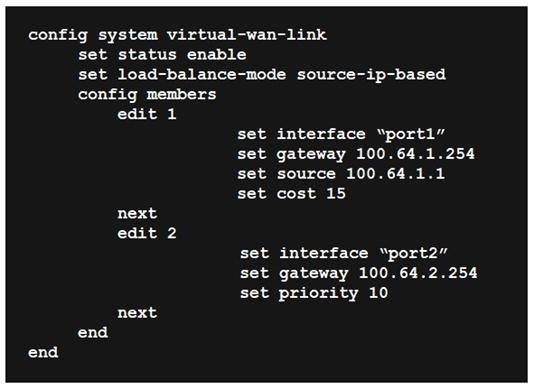 NSE7_SDW-6.4 dumps exhibit