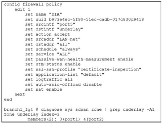 NSE7_SDW-7.2 dumps exhibit